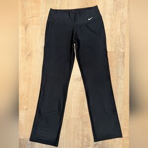 Nike Dri-FIT Black Wide Straight Leg Workout Pants Size Medium